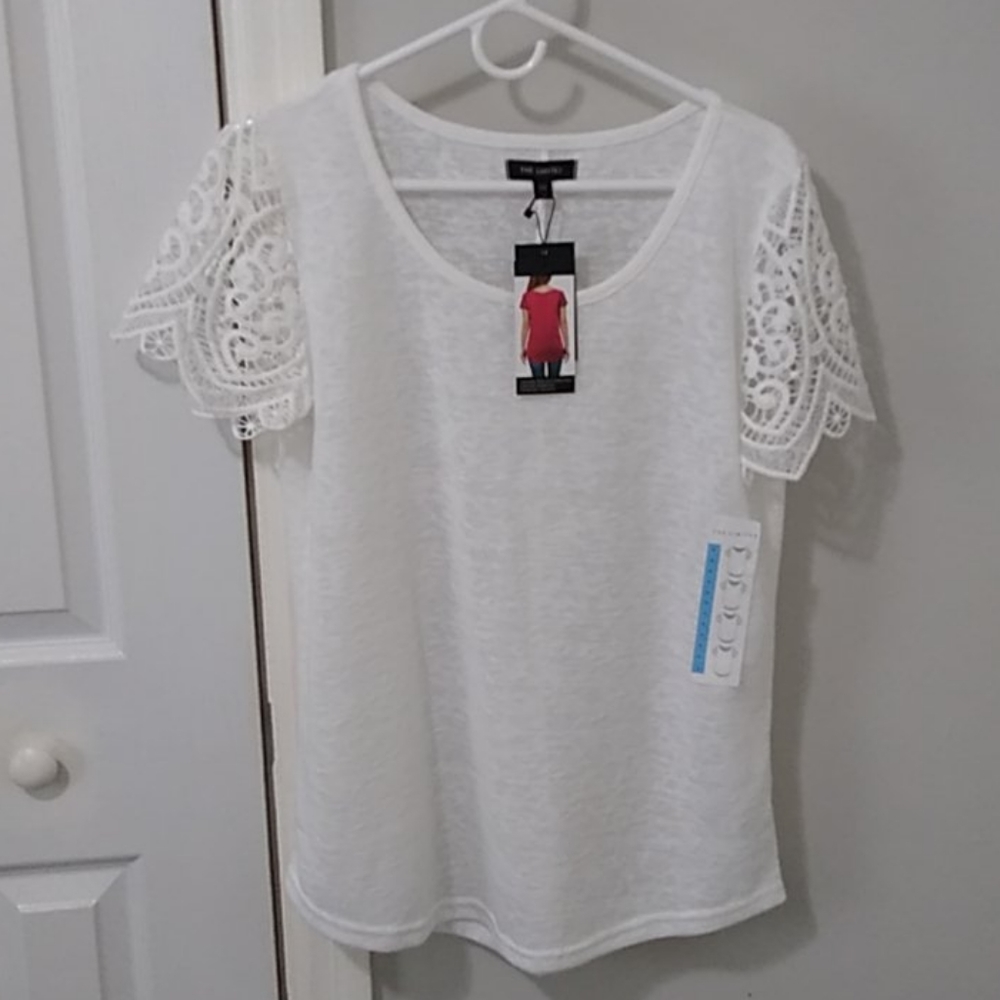 The Limited Parker Lace Sleeve Top - Picture 3 of 5